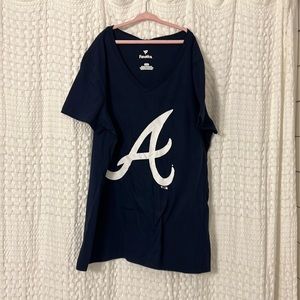 Atlanta Braves V neck t-shirt